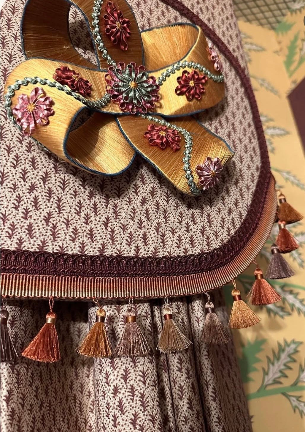Trees I - Rose Crimson (Fabric)