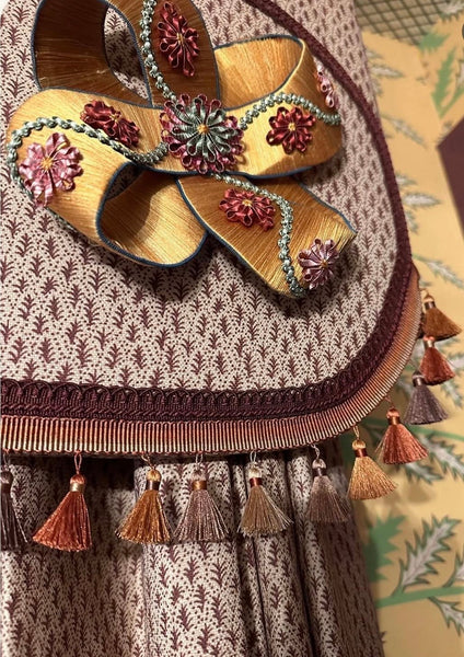 Trees I - Rose Crimson (Fabric)