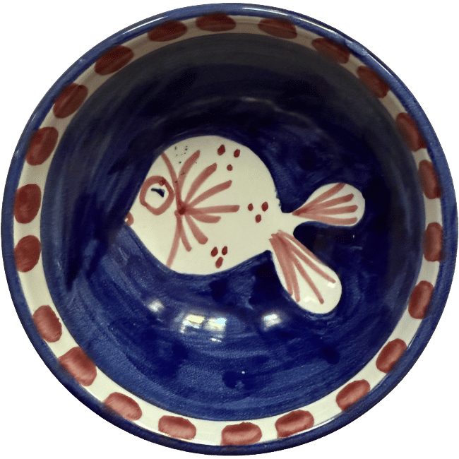 Amalfi Bowl 11 cm – Blue Fish