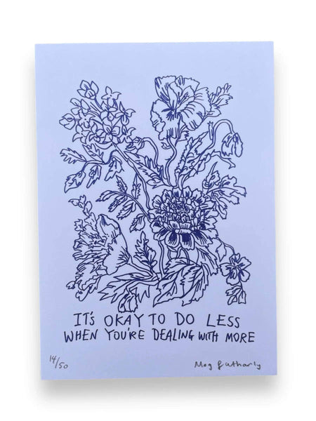 Limited Edition Flower Drawing Print
