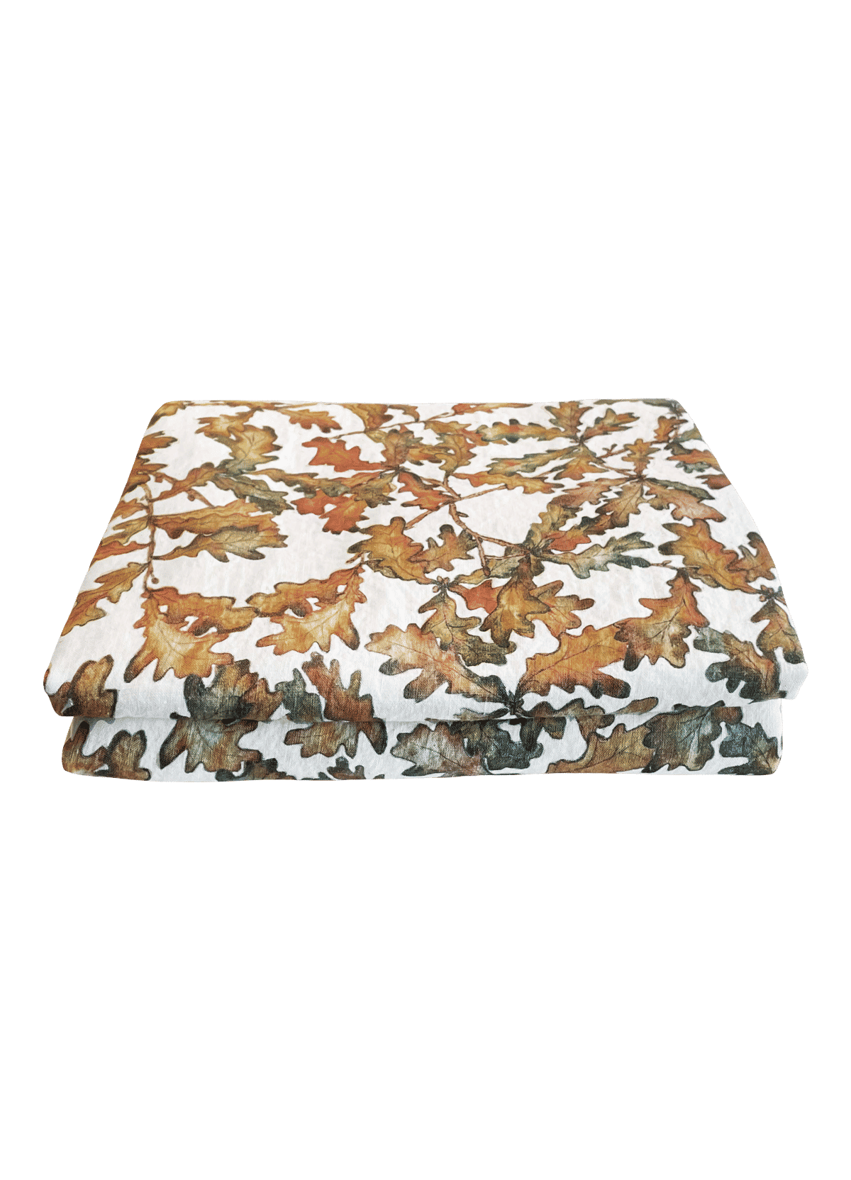 Autumn Leaves Oak Linen Table Cloth