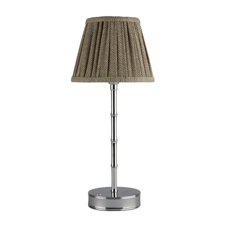 Herringbone Beige Empire Lampshade - 16cm