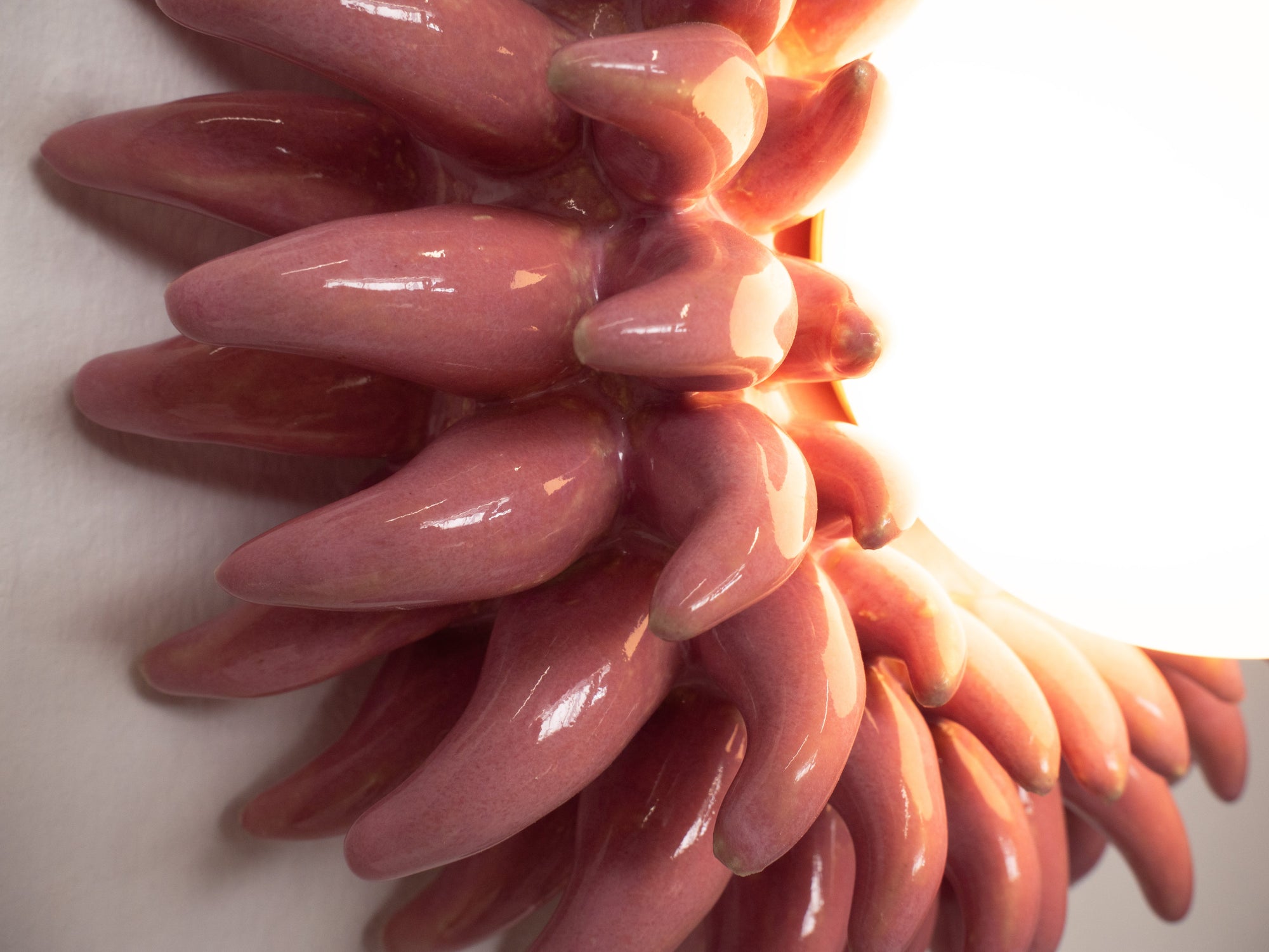 'Porcupine' Wall Light - Pink