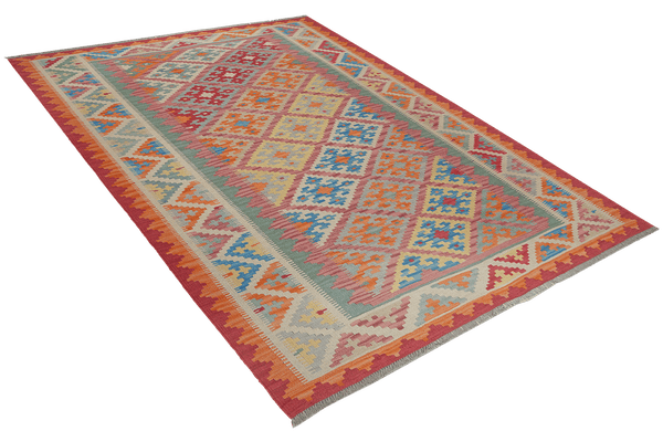 Gashgai Kilim · Hand-woven – Red, 251x179 cm