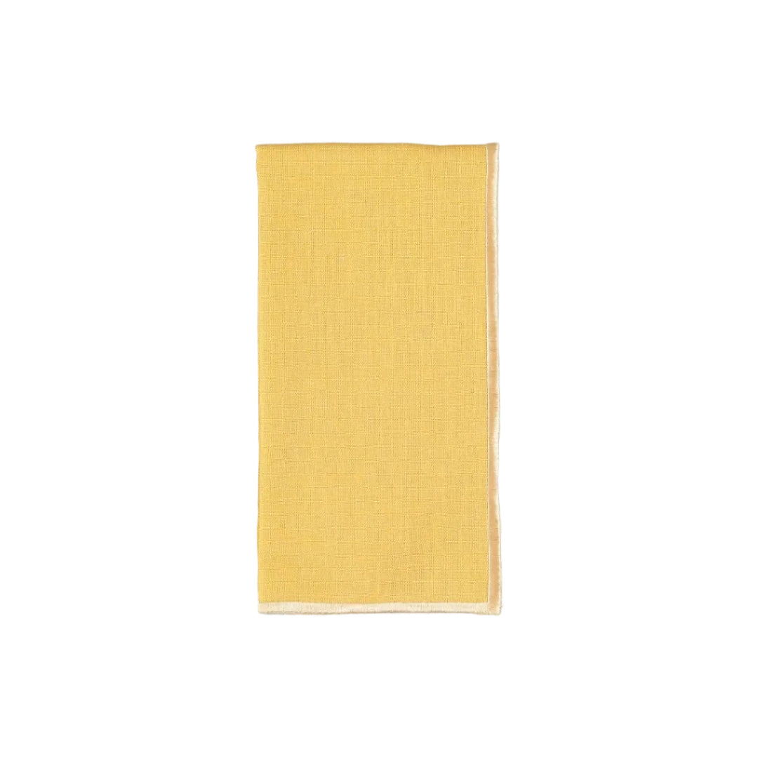 Faial Napkin, Yellow with Natural