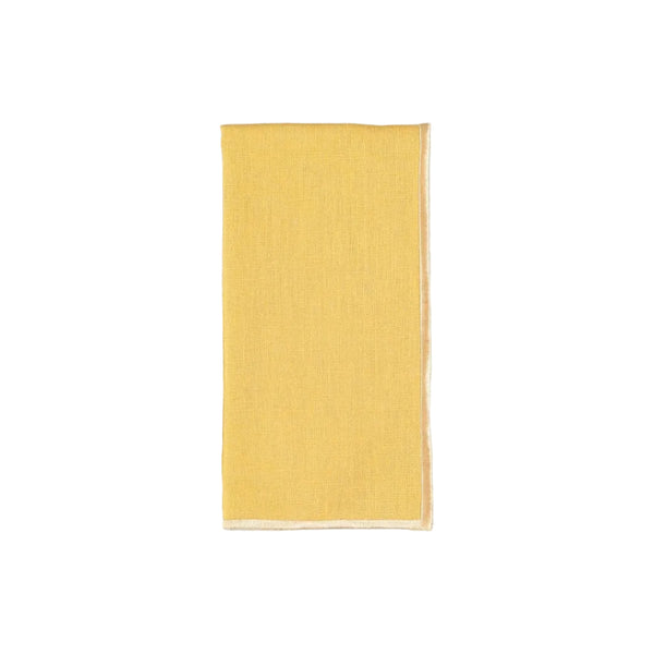 Faial Napkin, Yellow with Natural