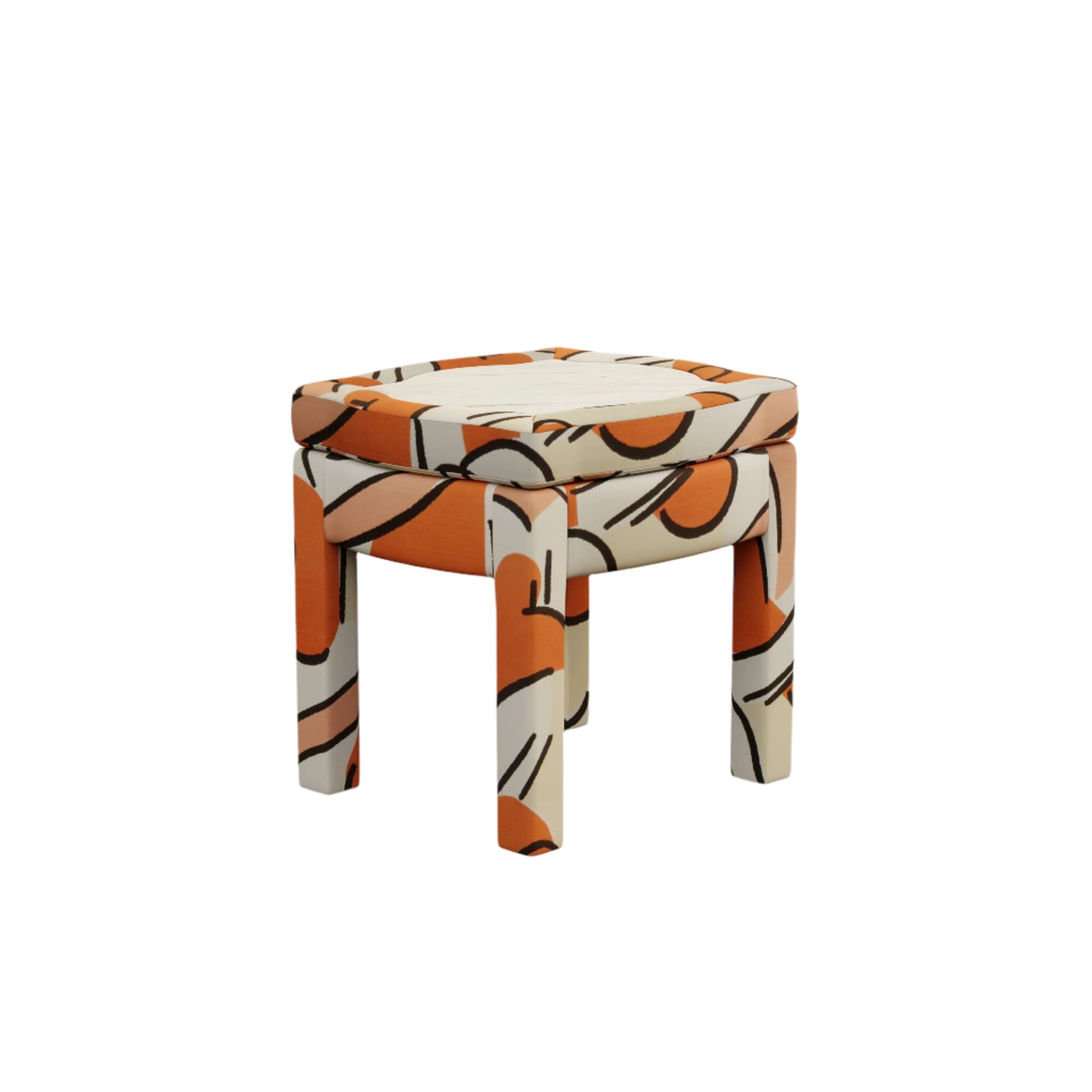 Piero Footstool, Tangerine