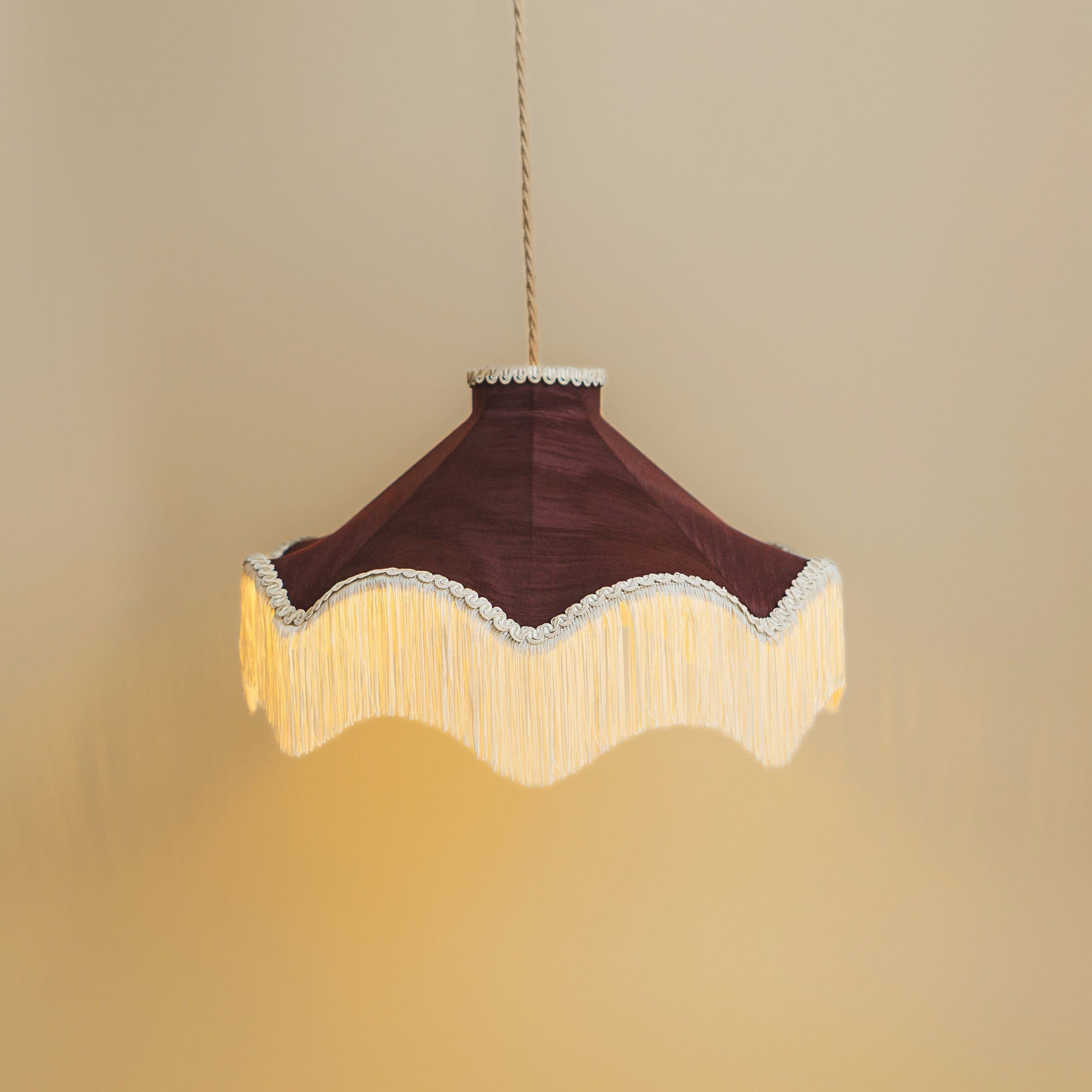 The Daisy Moiré Lampshade – Cognac
