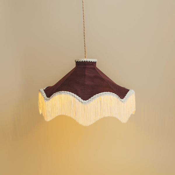The Daisy Moiré Lampshade – Cognac