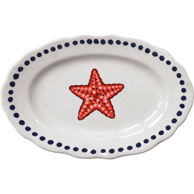 Estate Oval Platter Starfish - 32cm