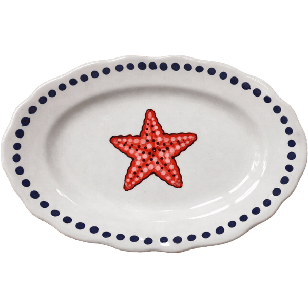Estate Oval Platter Starfish - 32cm