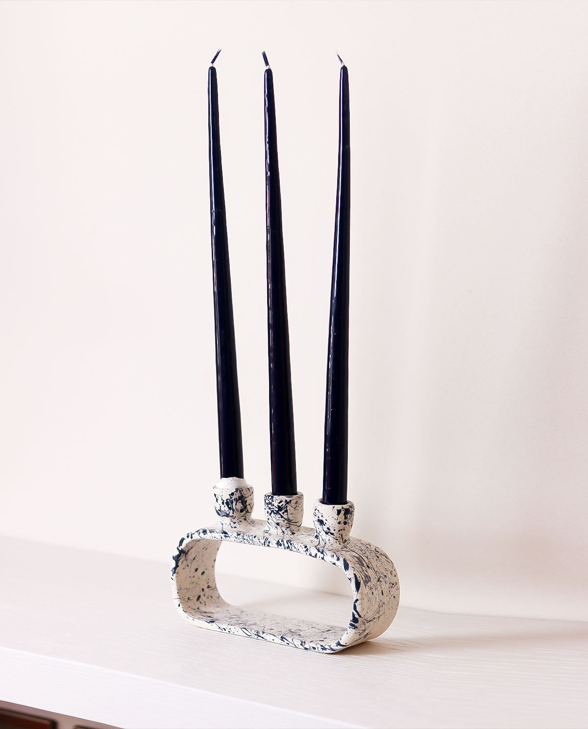 Handmade Ceramic Triple Candle Holder