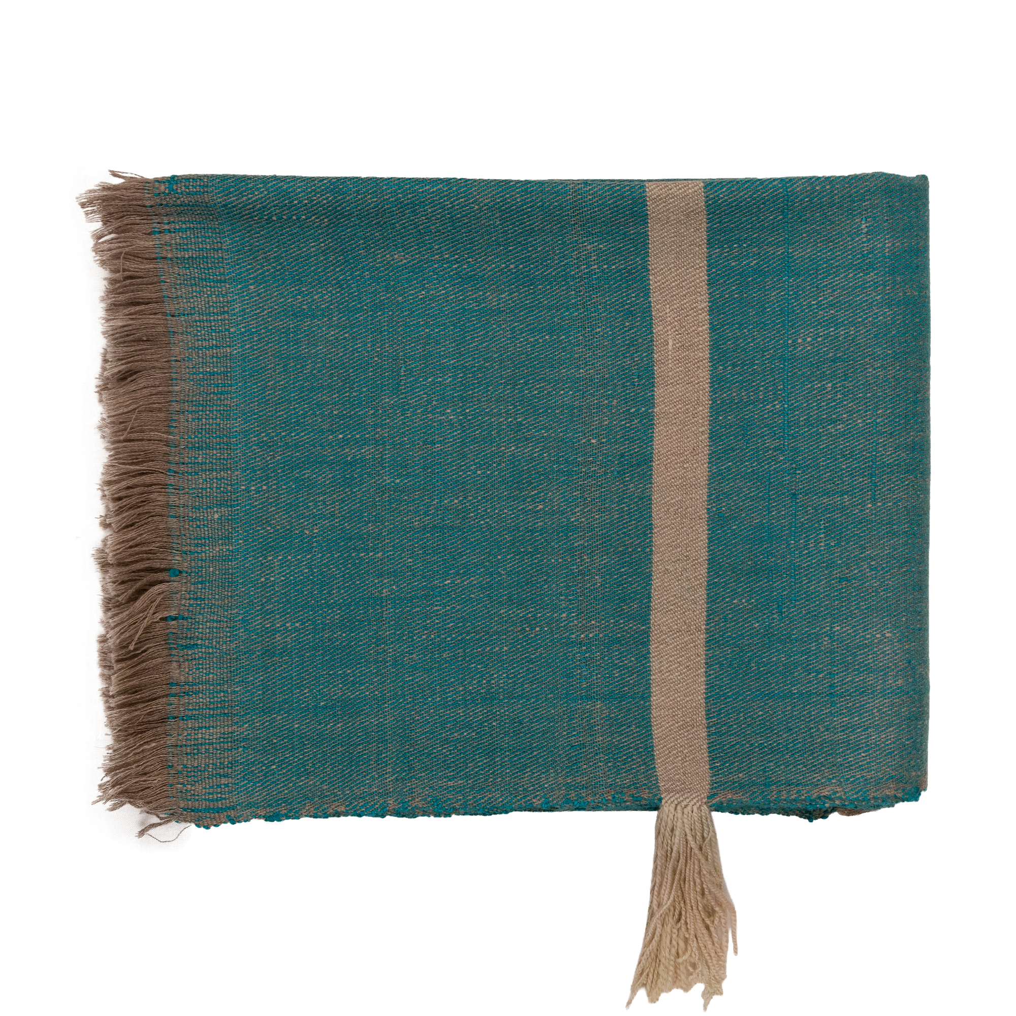 Handwoven Wool Throw 46×75 in