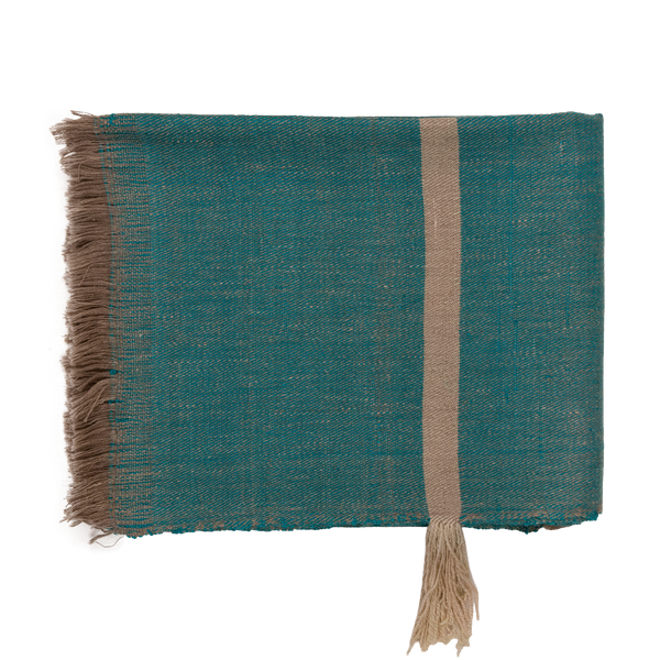 Handwoven Wool Throw 46×75 in