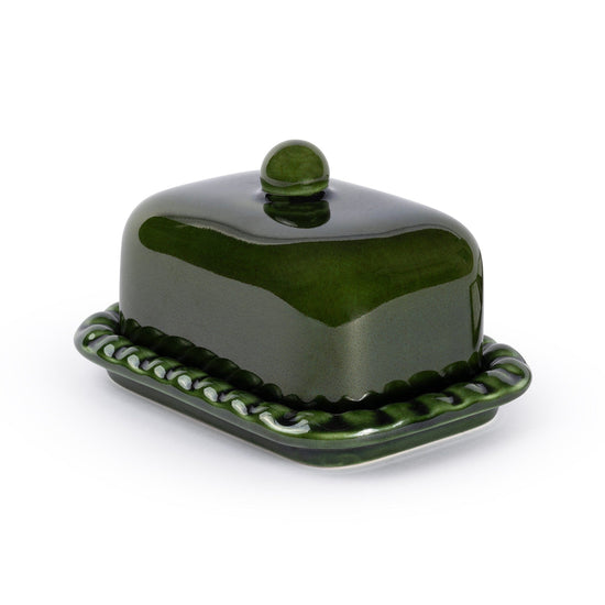 Olaf Butter Dish - Green Forest