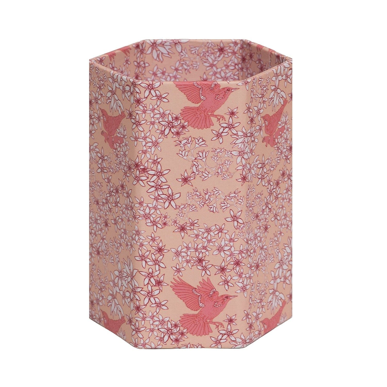 Corali Sand Pink Hexagonal Brush Pot