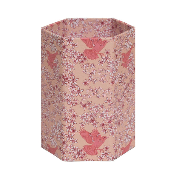 Corali Sand Pink Hexagonal Brush Pot
