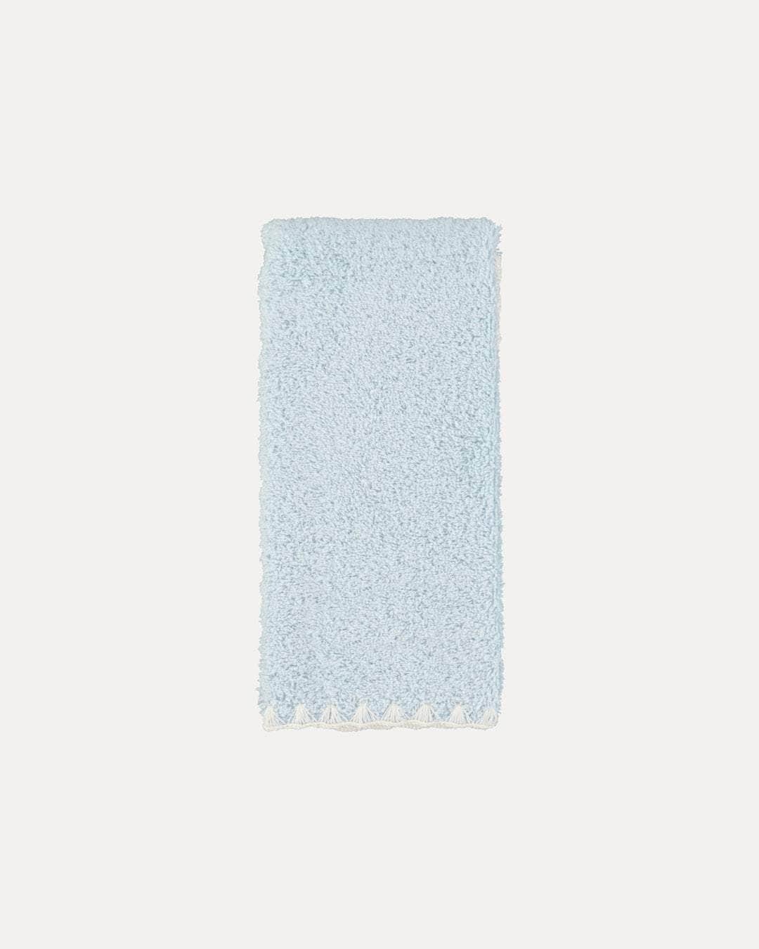Blue and White Shell Bath Towel