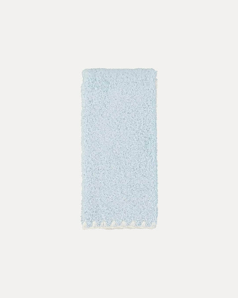 Blue and White Shell Bath Towel