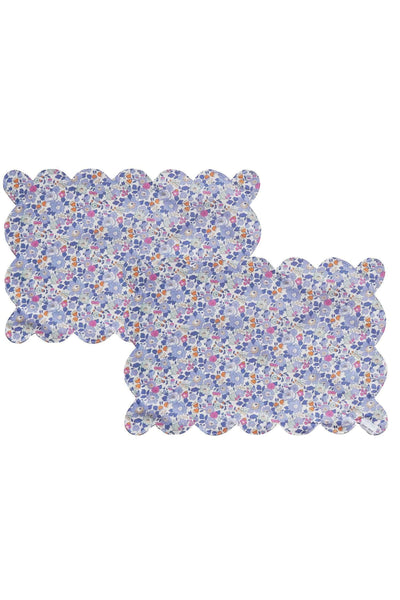 Reversible Scalloped Placemat Made With Liberty Fabric Betsy Blossom Pink
