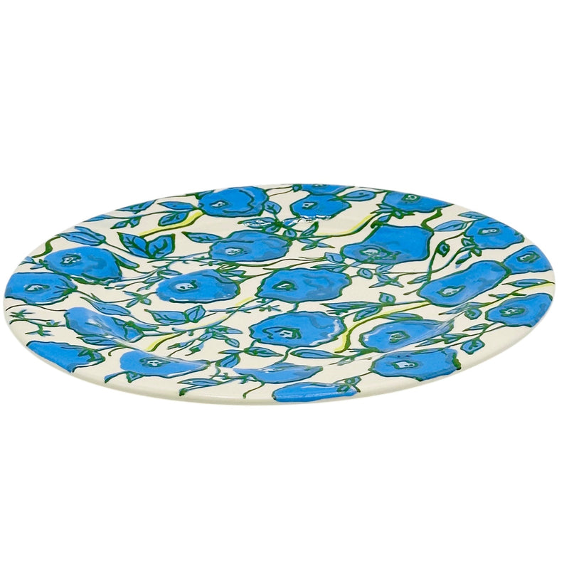 Blue Flowers Plate