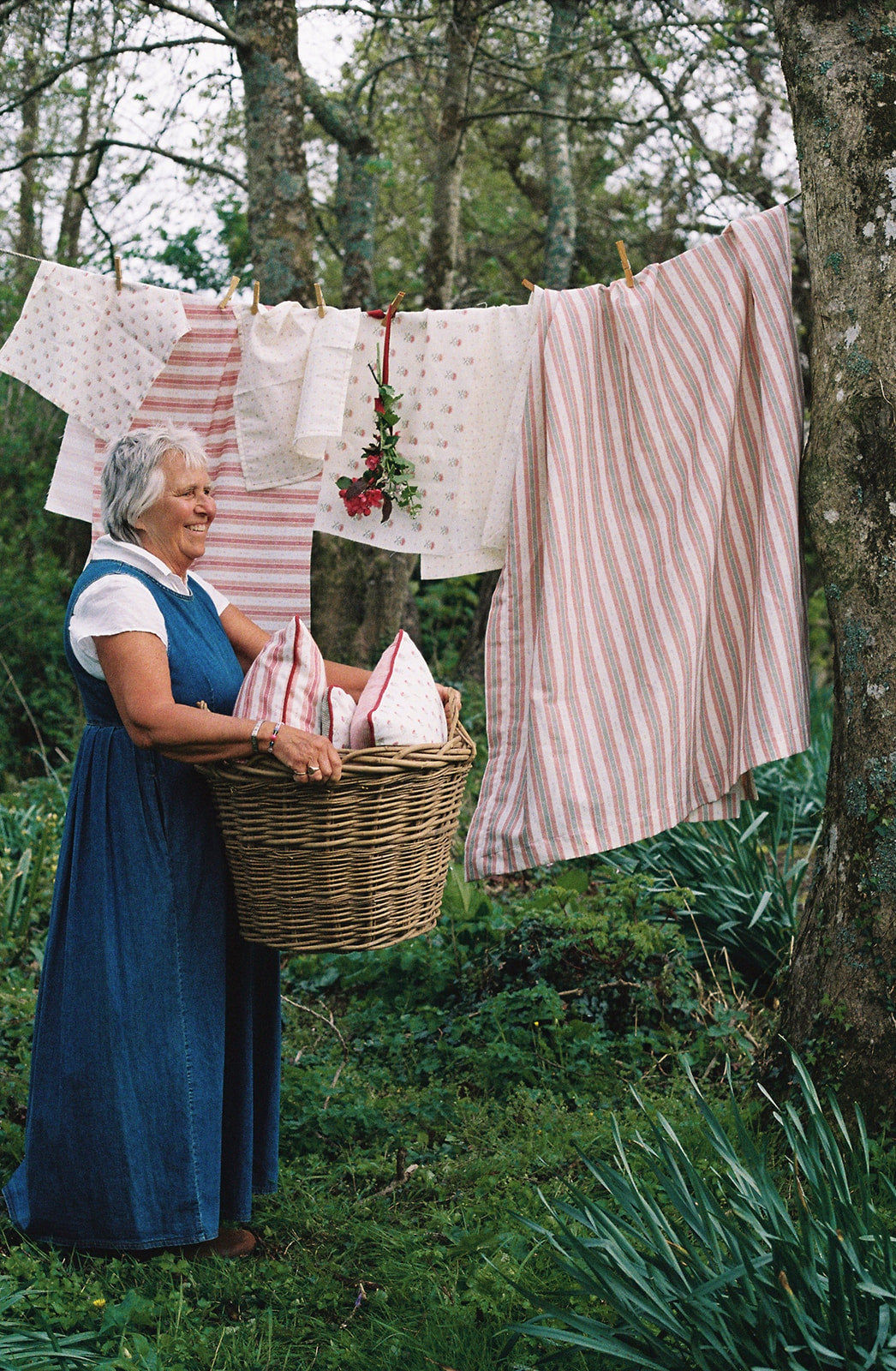 Salzburg Stripe – Green & Red Fabric