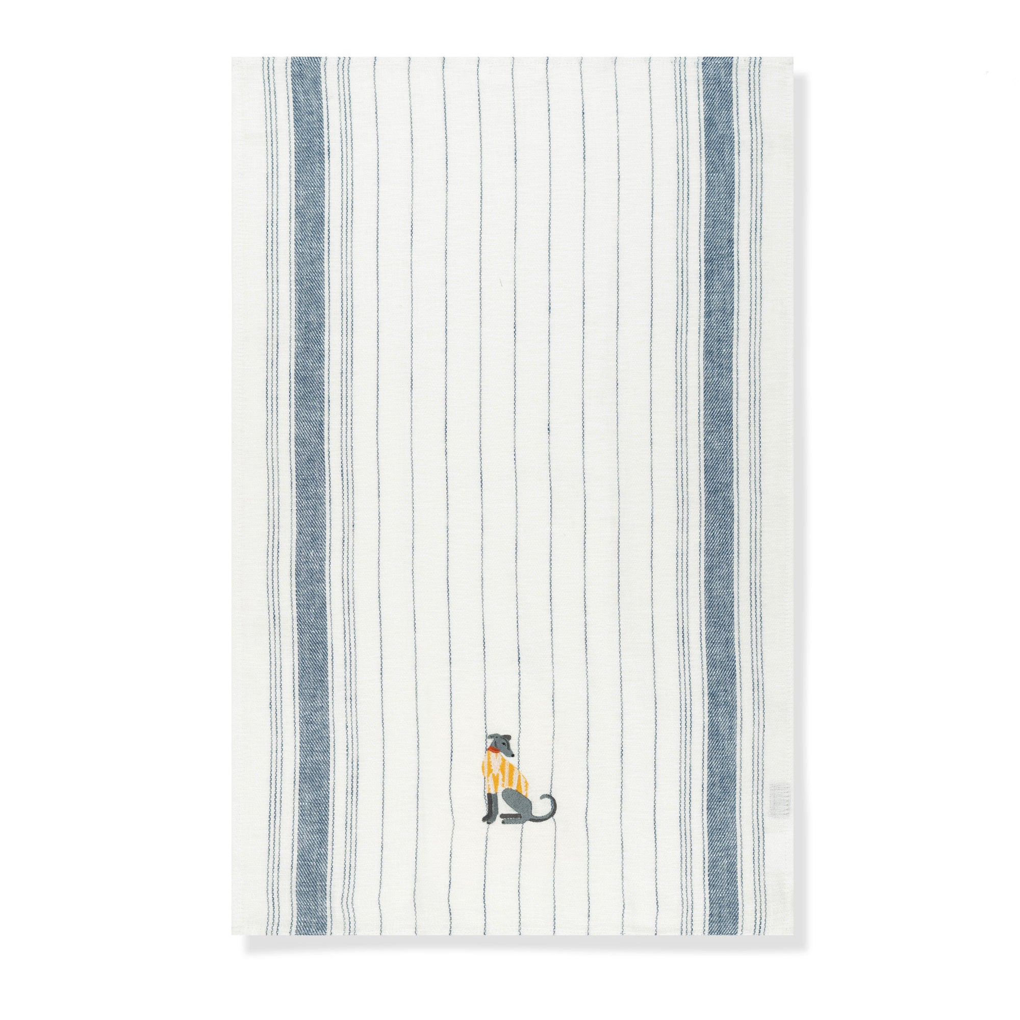 Kitchen Towel with Lurcher Embroidery