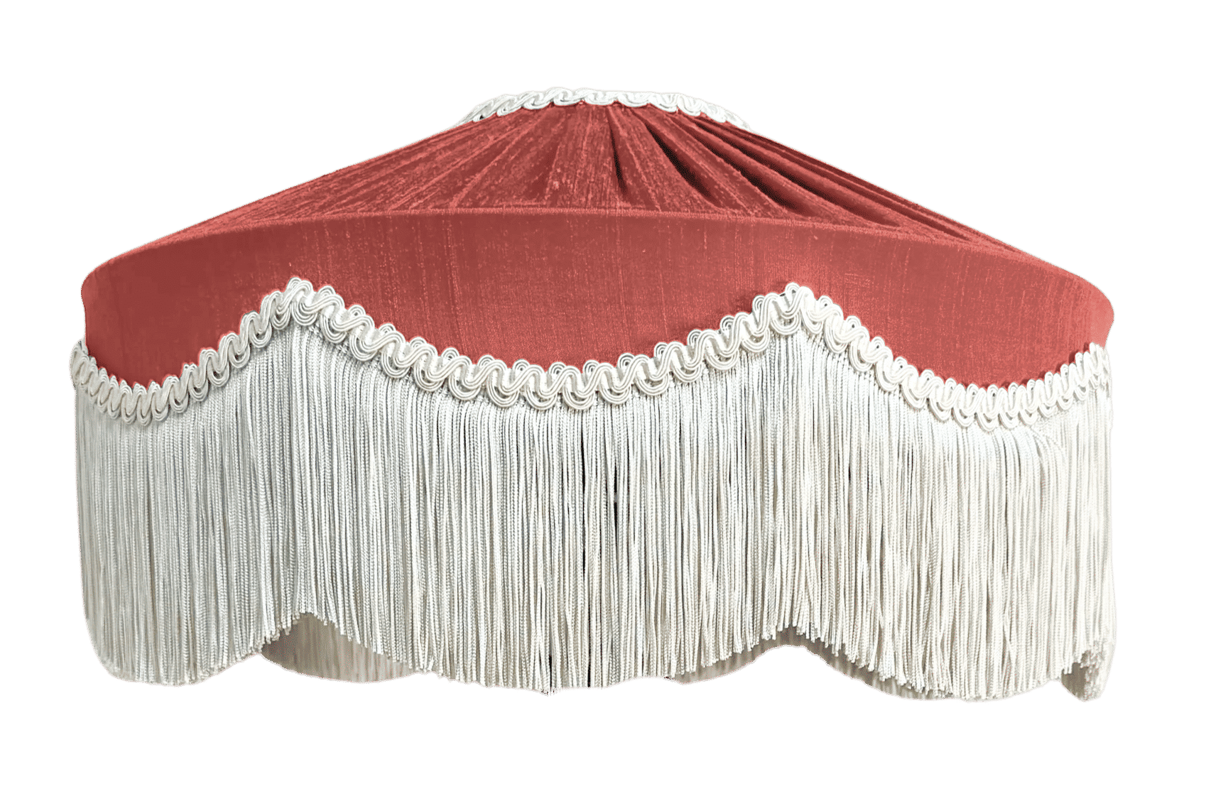 The Peggy Silk Fringed Lampshade - Design Your Own-