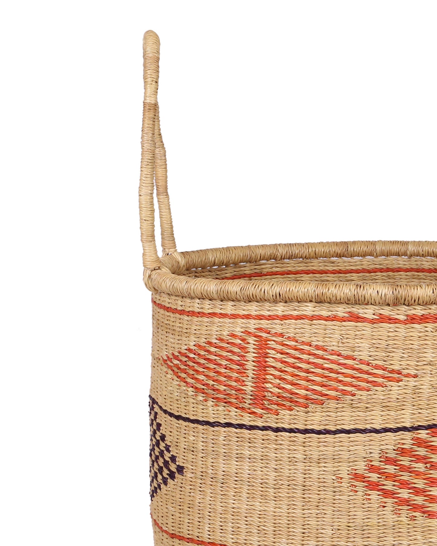 PAPINA: Orange, Black and Natural Log or Laundry Basket