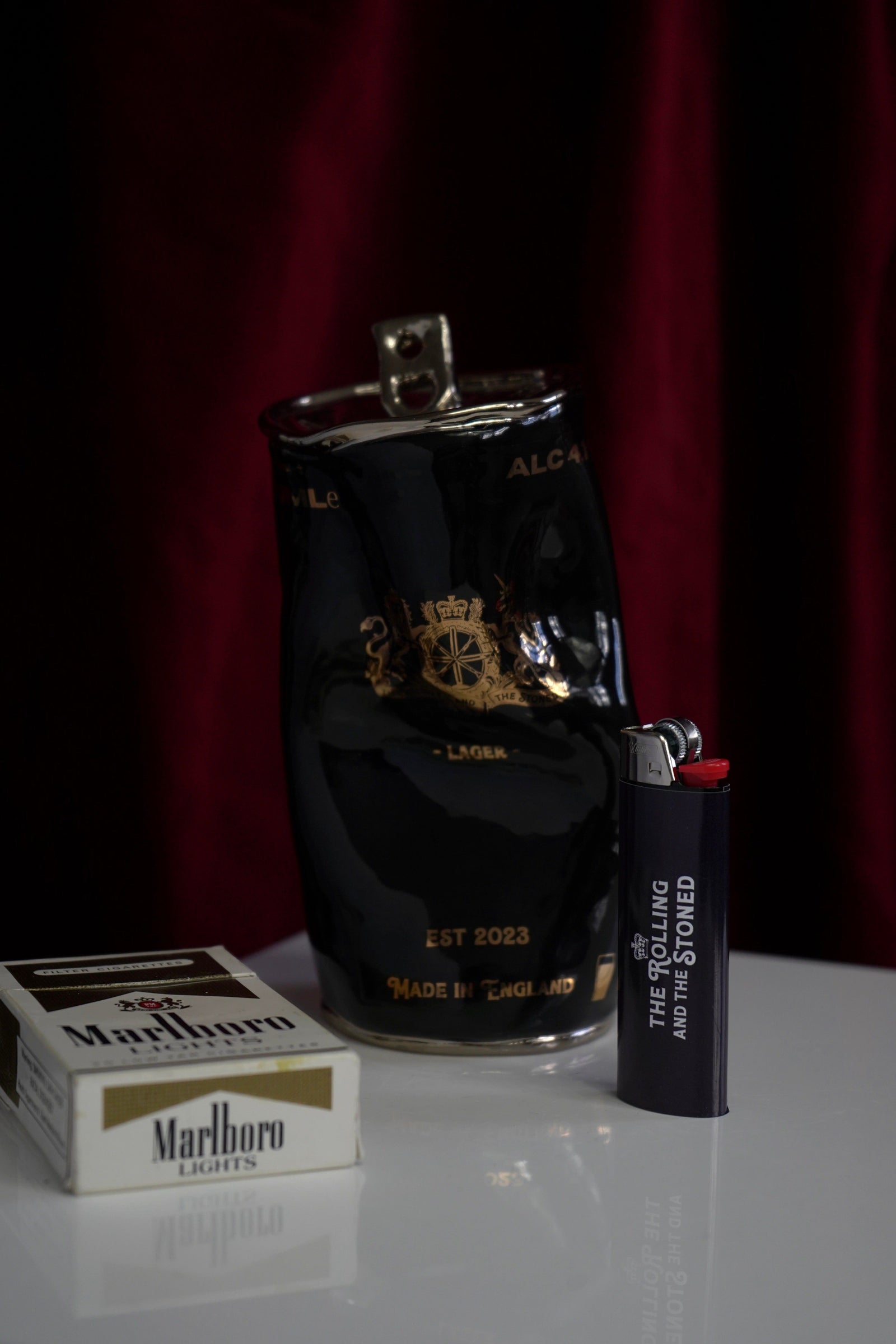 Crushed Silver Beer Can