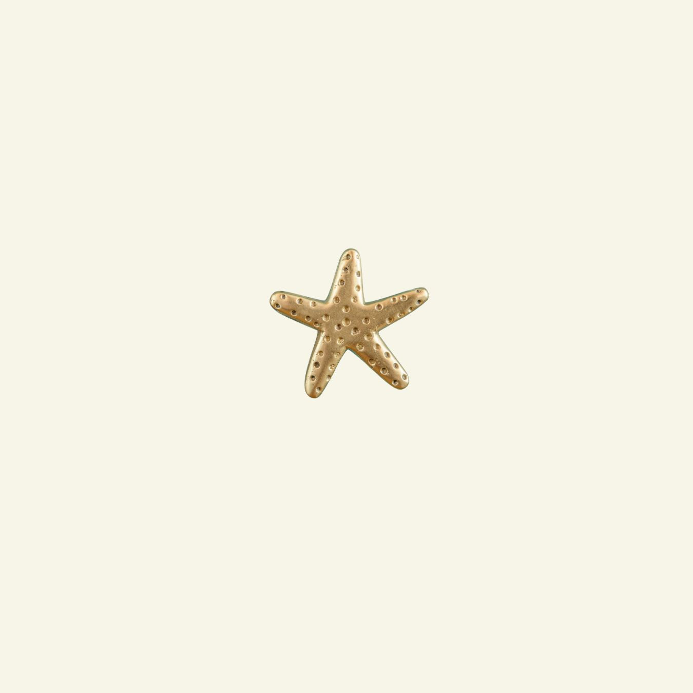 Starfish Knob, Lacquered Brass