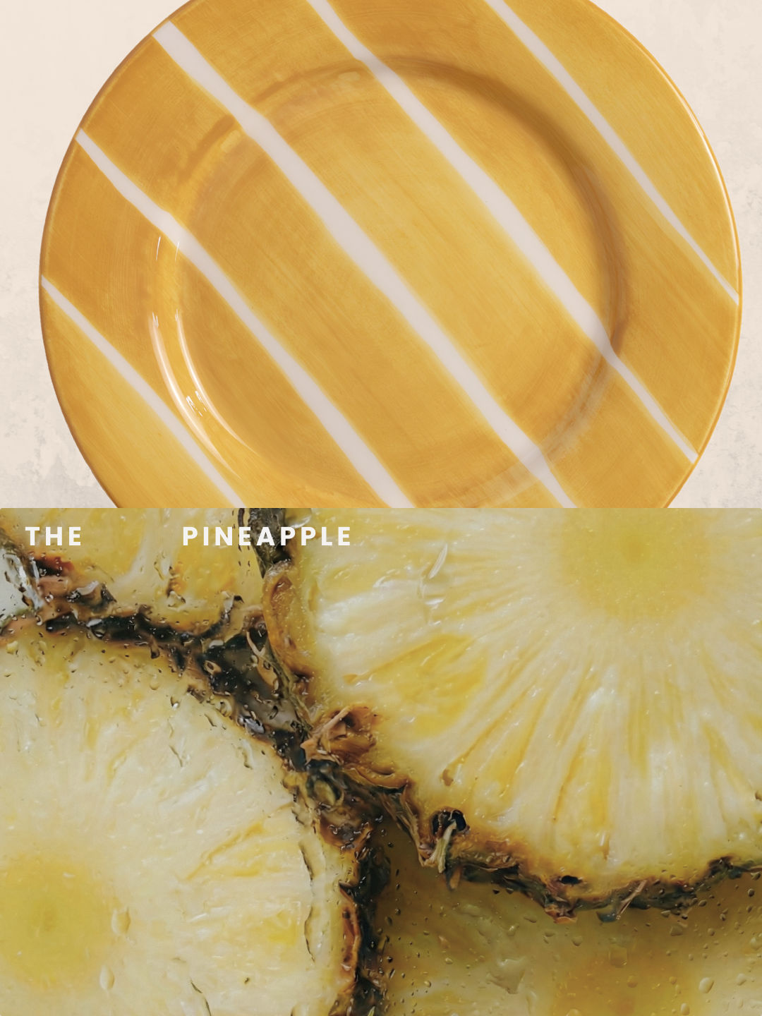 Pineapple Salad Plate - Set of 4