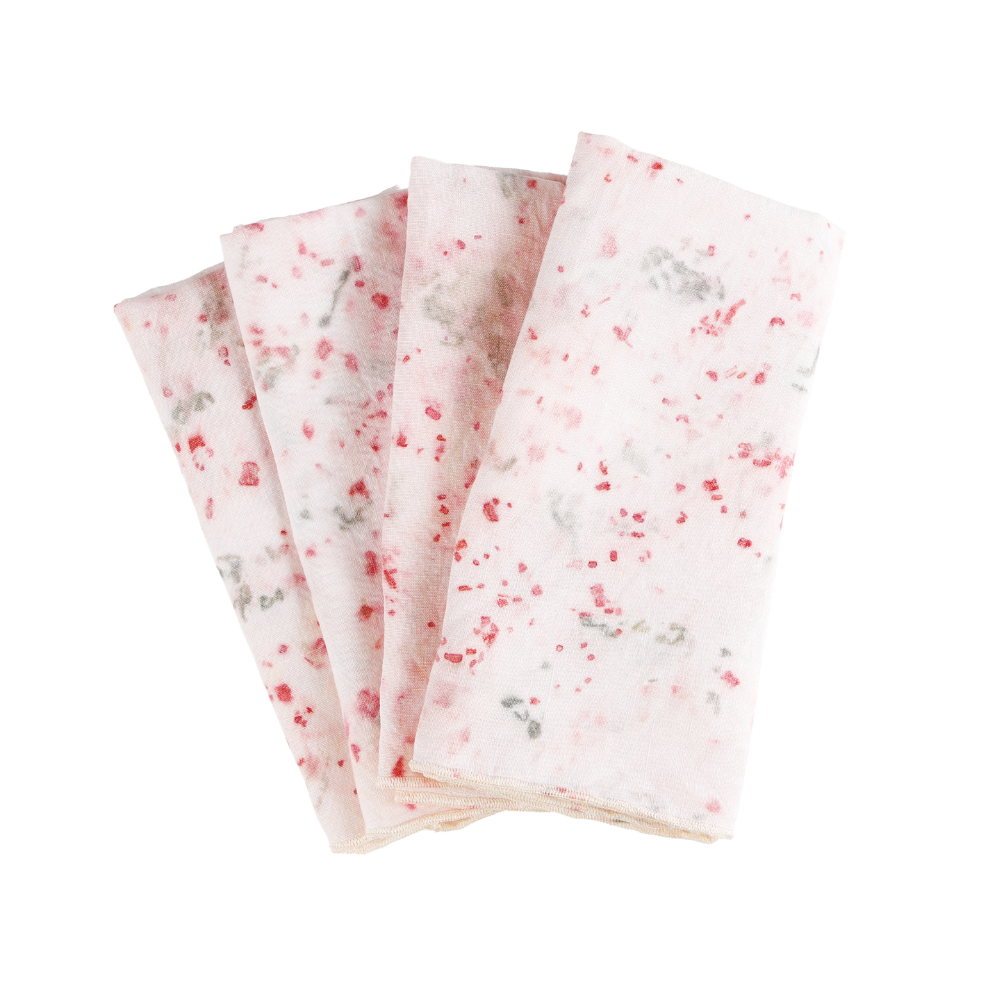Hibiscus Splatter Linen Napkin Set