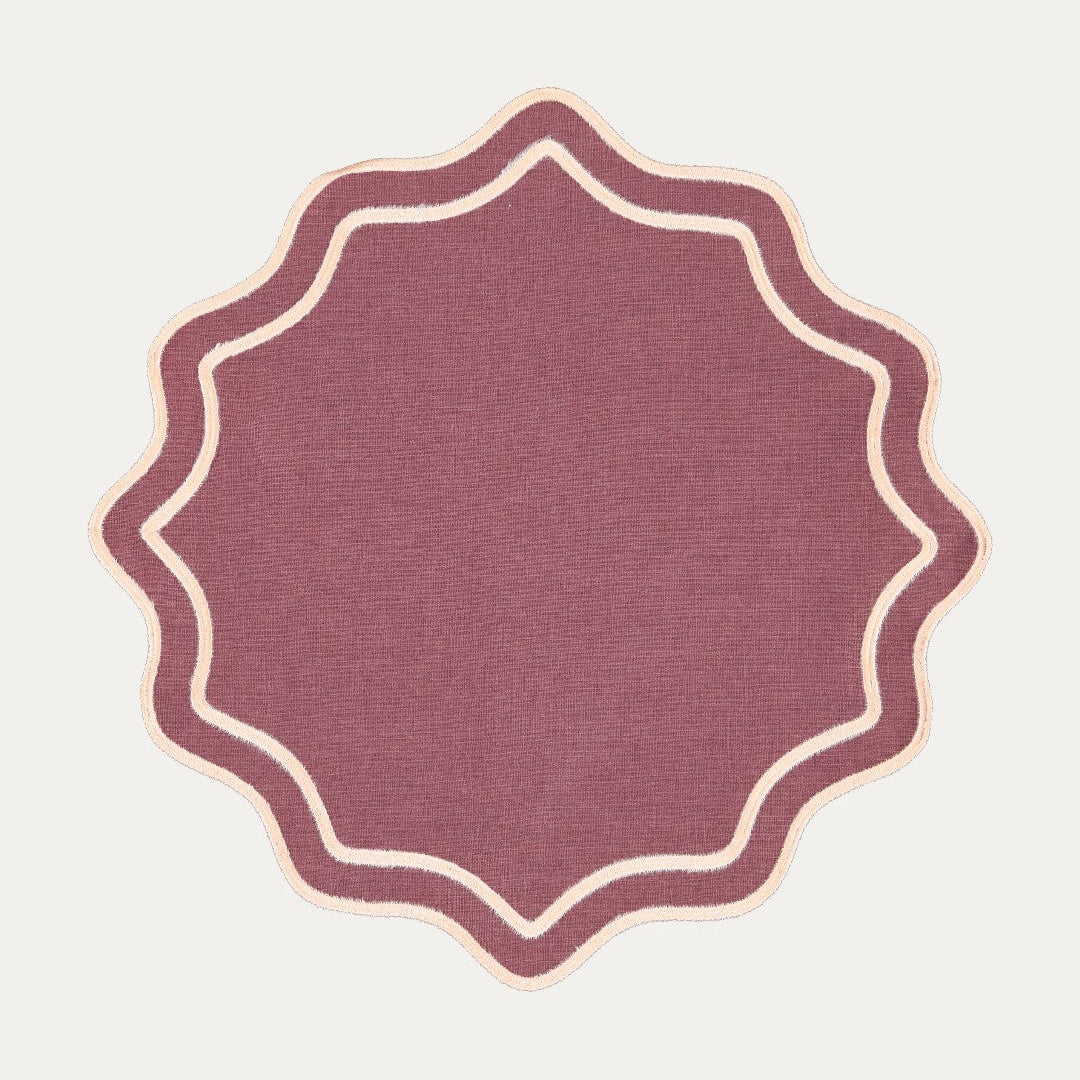 Bloom Placemat, Purple and Baby Pink