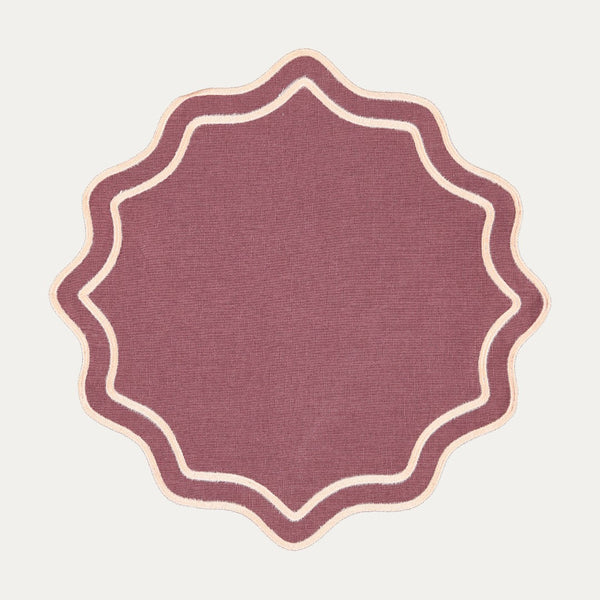 Bloom Placemat, Purple and Baby Pink
