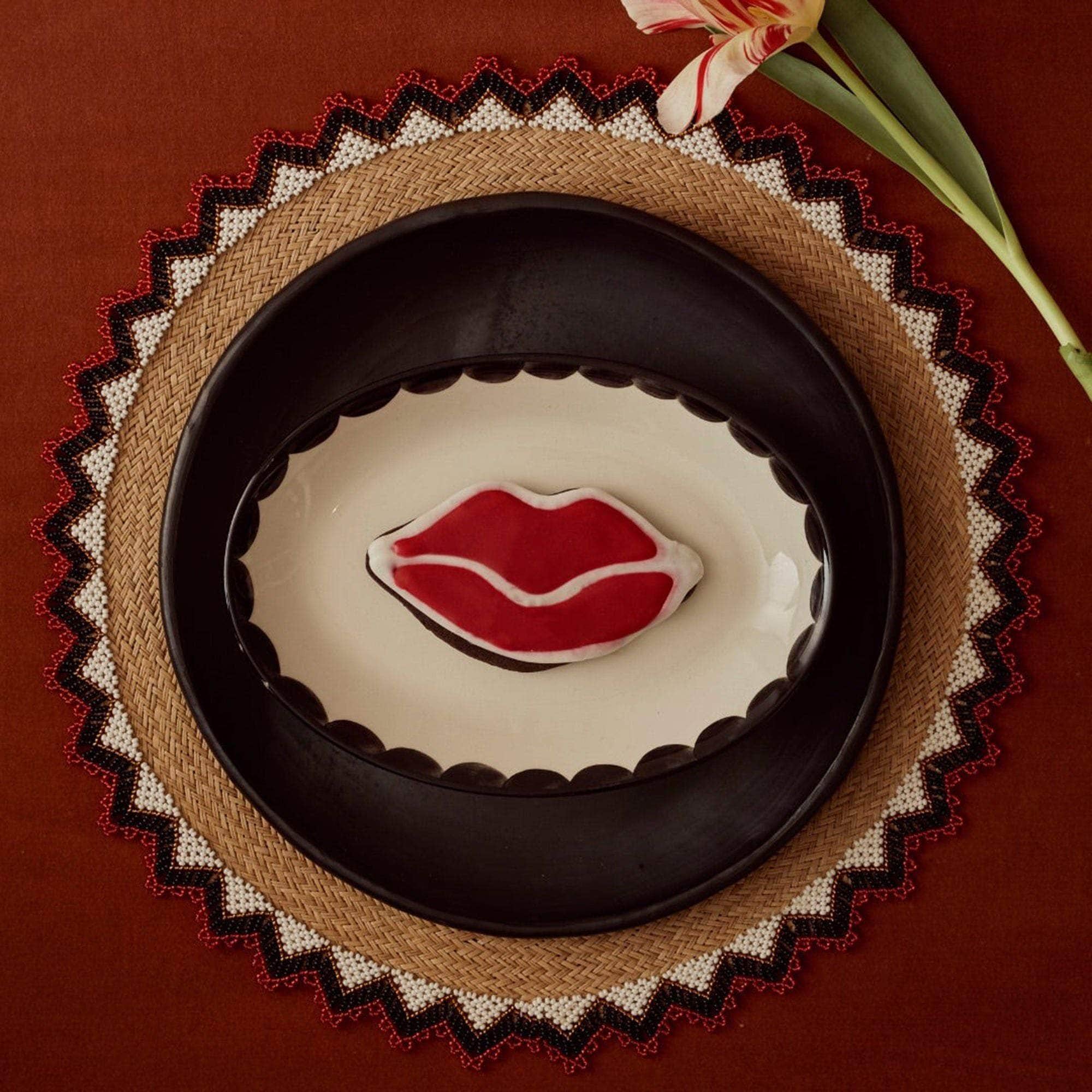 Alicia Placemats - Bright Red