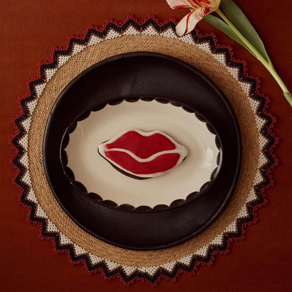 Alicia Placemats - Bright Red