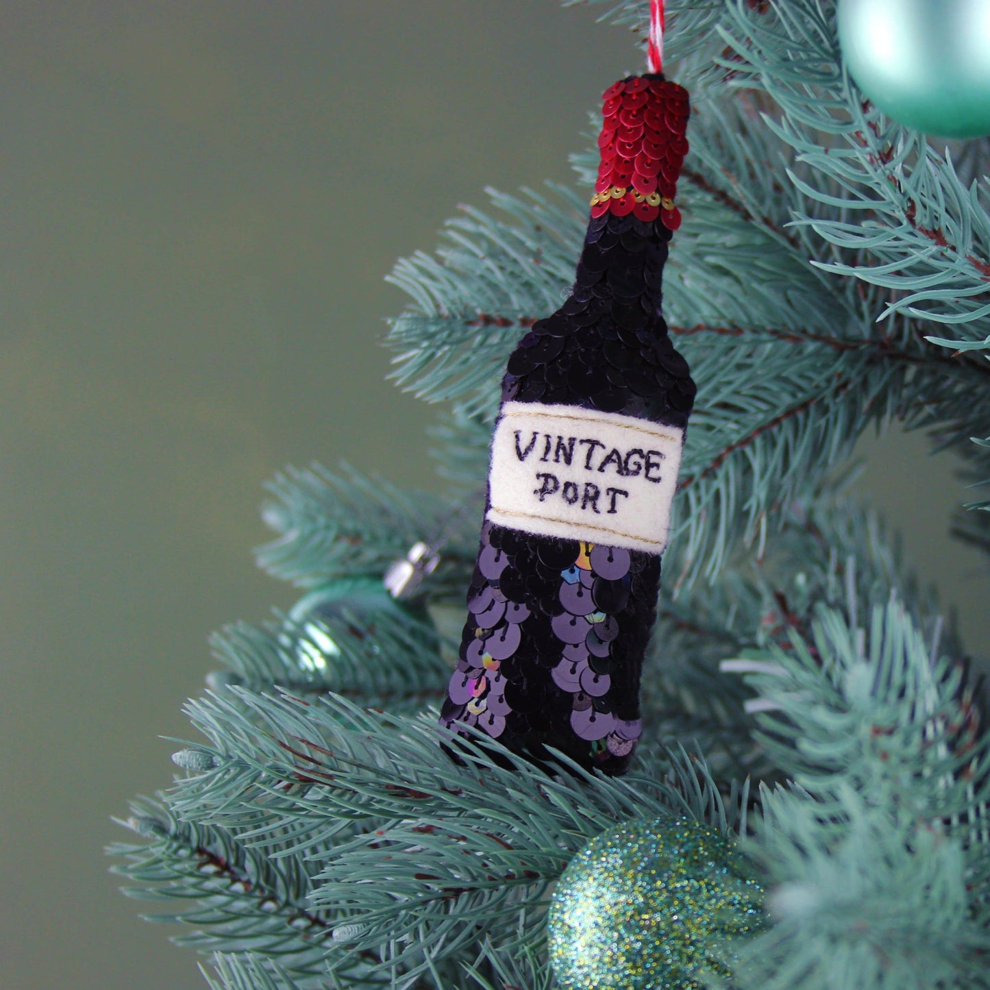 Very Vintage Port Sequin Hanging Ornament