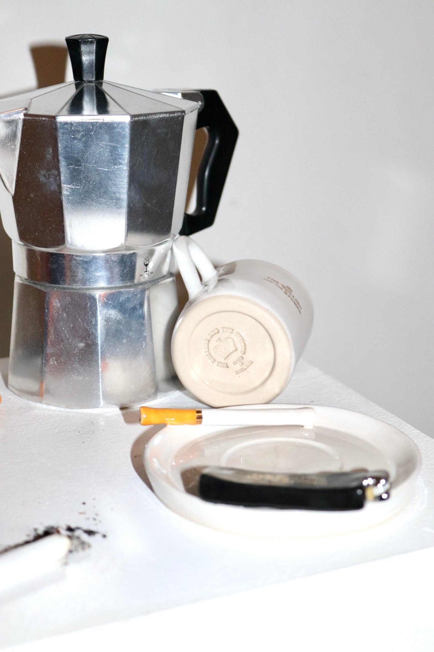 Branded Lighter Espresso Cup Saucer Set