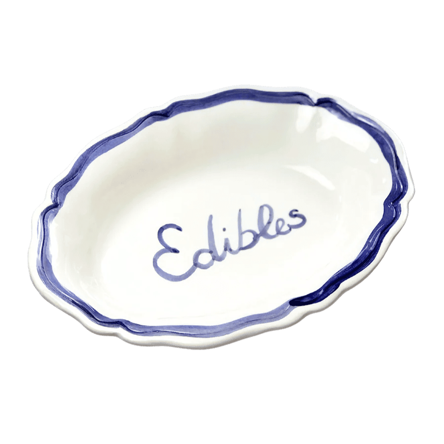 Oval Serving Dish “Edibles”