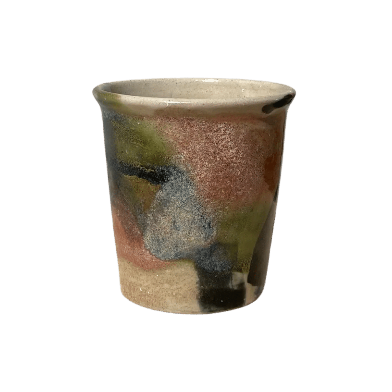 Mixed Glaze Pot