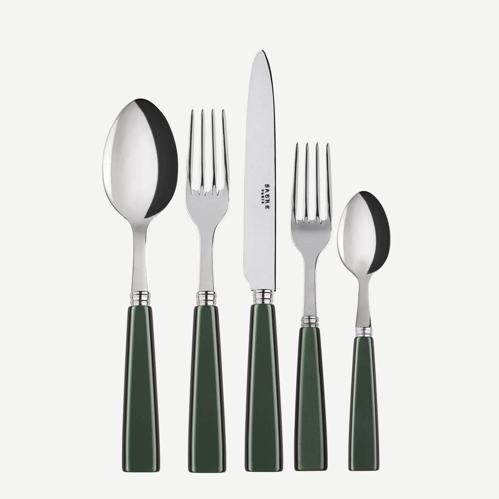 Icône 5 PC Cutlery Set, Dark Green