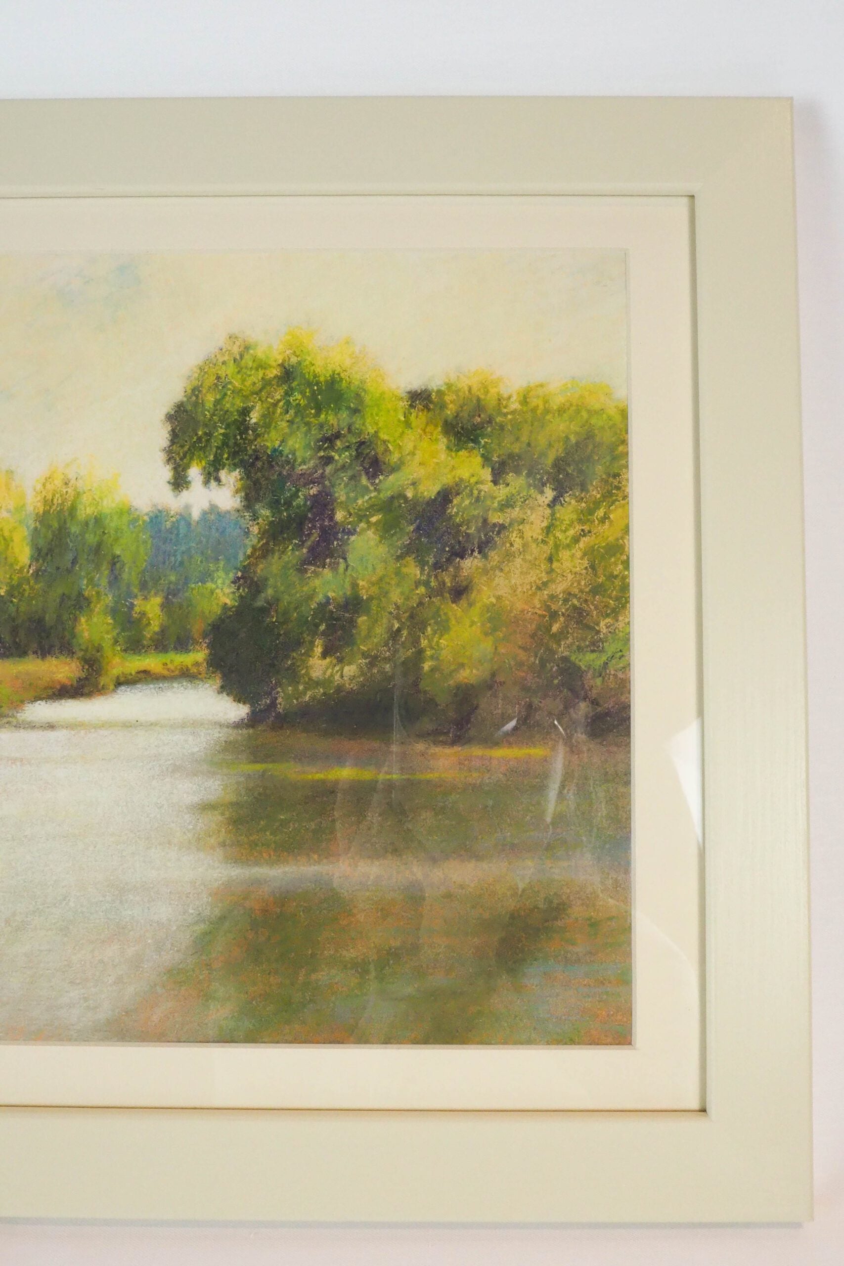 Framed Lake Landscape