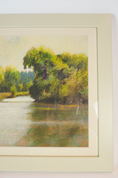 Framed Lake Landscape