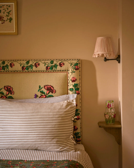 Striped Rose Wall Light Lampshade