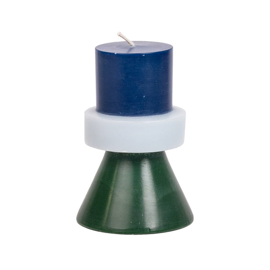 Stack Candle Mini - D Blue / Pale Blue / D Green