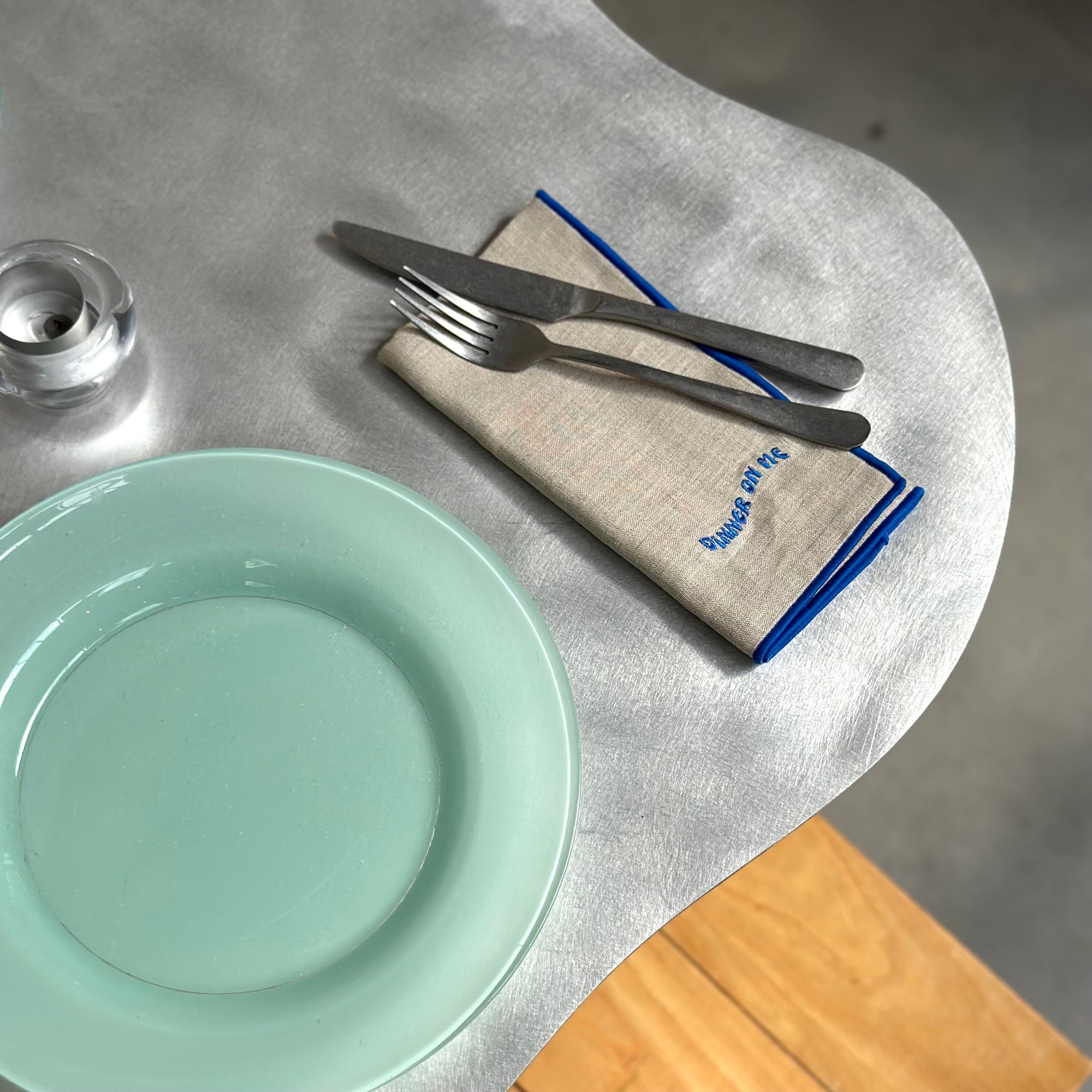 Dinner On Me Linen Napkins - Set of 2