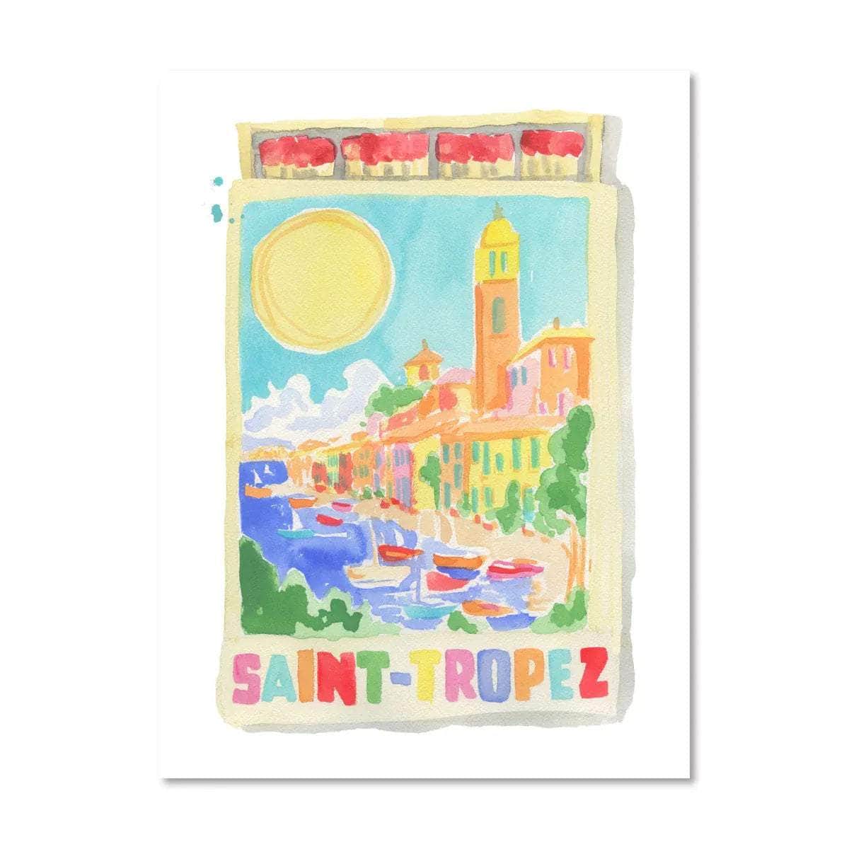 St. Tropez Matchbook Print