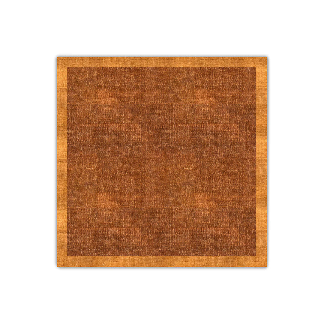 Hazelnut with Caramel Border Flatweave Rug
