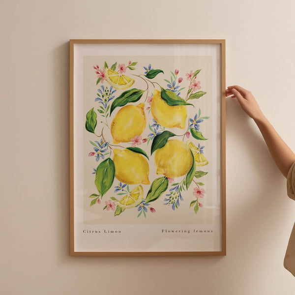 Citrus Limon Art Print-
